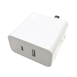65W Portable Charging Adaptor 2 Ports Cell Phone Usb Wall Charger