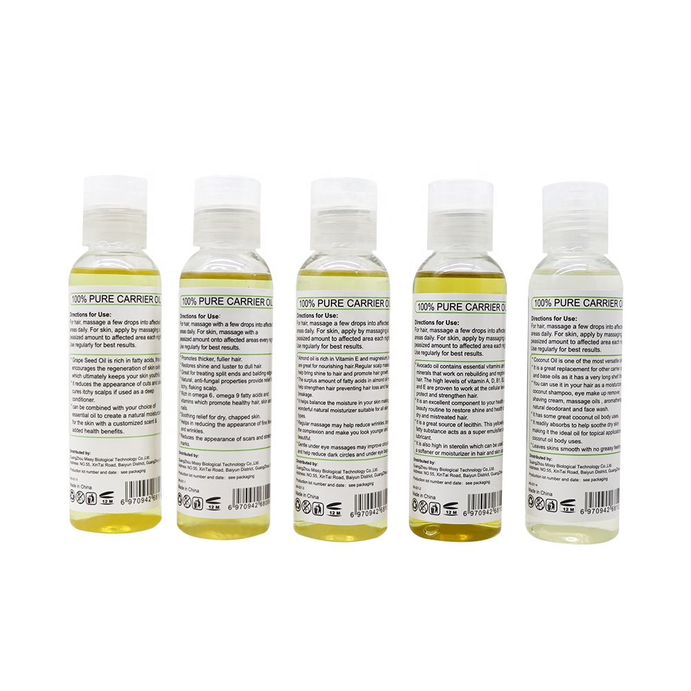 MISSY Biological OEM ODM Private Label 100% Pure Essential Oil Carrier Oil