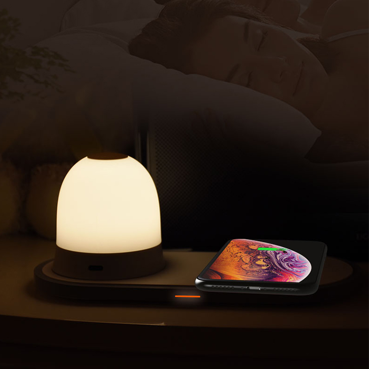 Креативные продукты 2 в 1 быстрый ночной Светильник беспроводной зарядное устройство Pad
