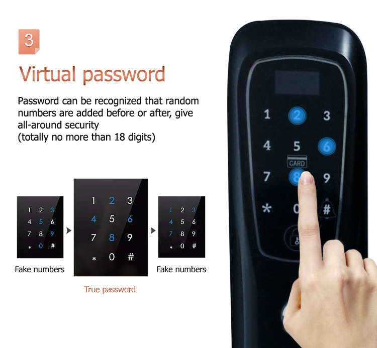 Fully automatic fingerprint door lock smart lock