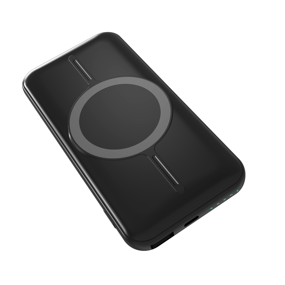 Трендовые продукты 2021 Новые поступления Qi Беспроводная зарядка 10000 мАч электронный Внешний аккумулятор Магнитный со светодиодным дисплеем для iphone