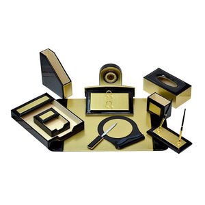 cin uretici cok fonksiyonlu deri masa ustu duzenleyici ofis seti masaustu kirtasiye