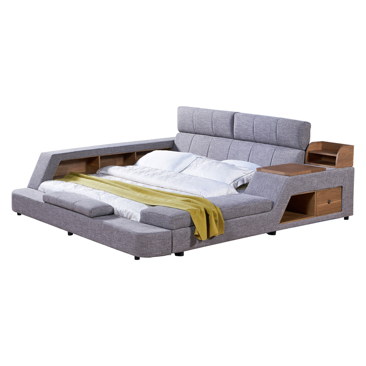 Спальни 2021 современная домашняя мебель роскошная кровать с пространством для хранения для семьи и отеля