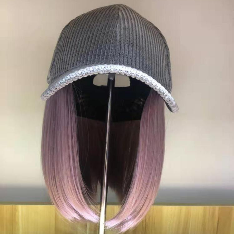 Бейсбольный берет в Корейском стиле Bobo, тёмно-синий шерстяной берет с длинными волосами, с крупными волнами, в рулоне кукурузы, с волнистыми волнами внутри