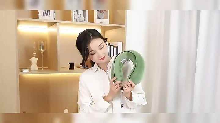 vibrating neck massage pillow Electric Cervical Pillow For Neck Airbag Ttraction Shiatsu Head Body Back  Waist Massager Car With Heating Vibrating Massage