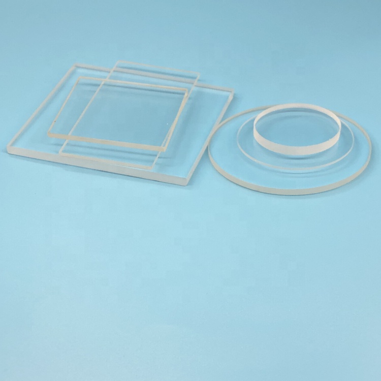 Прозрачная УФ кварцевая стеклянная пластина плавленое стекло для оптики