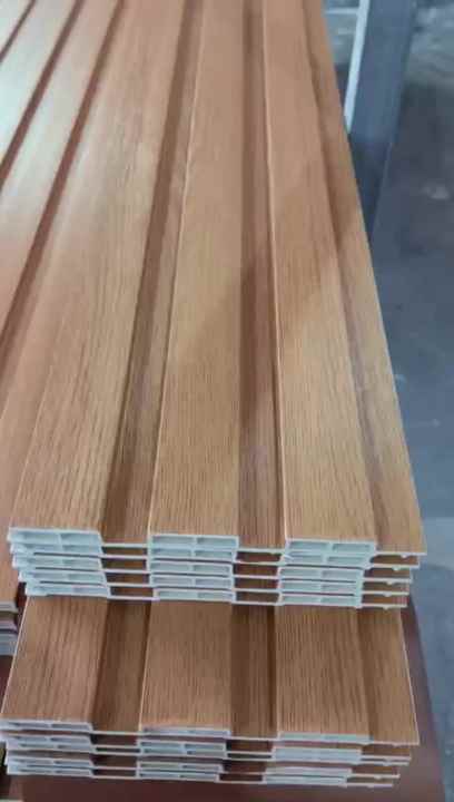 Modern Indoor WPC Fluted Wall Panel with Texture Waterproof Fireproof ...