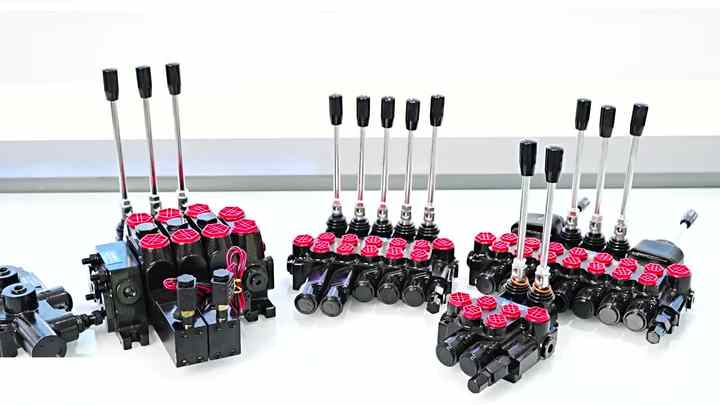 3-fach Hydraulik-Wegeventil Mit Joystick – 80 L/min, 21 Gpm – 3 Doppeltwirkende Schieber – Für Traktor & Co.
