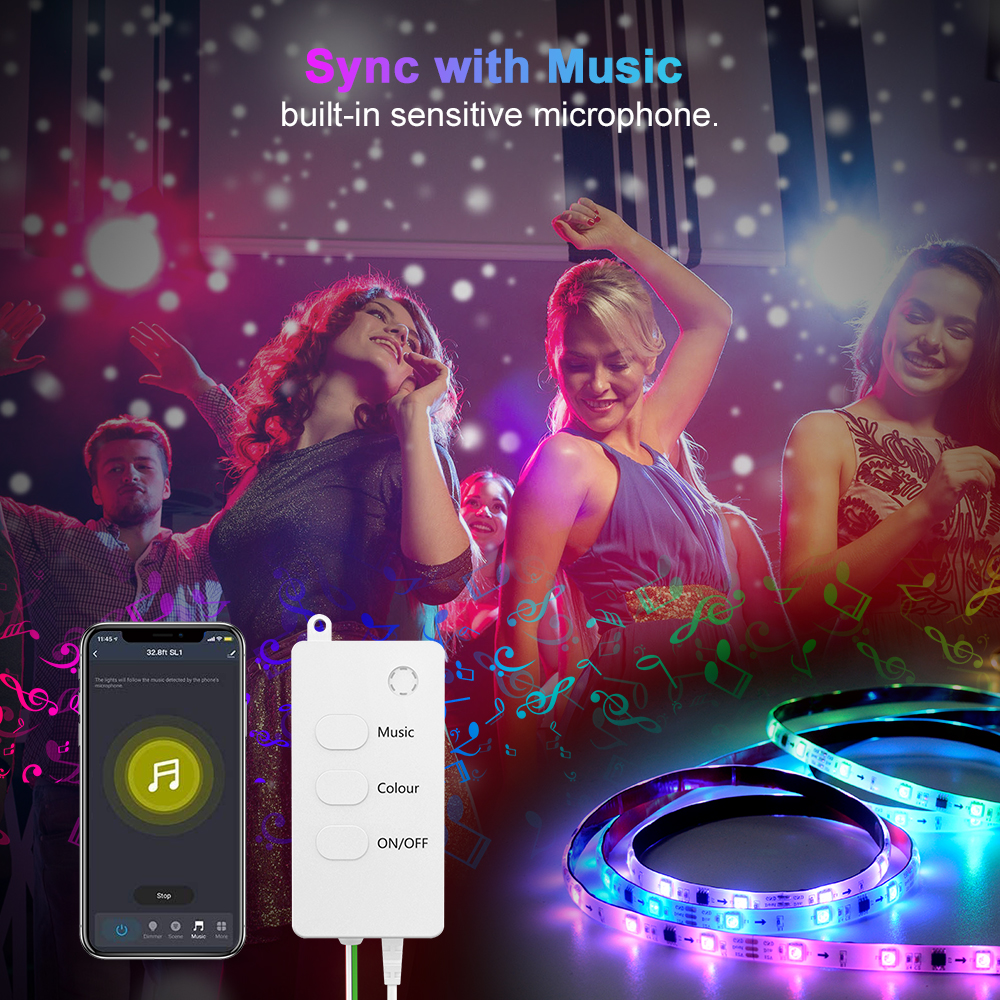 Sync with .Musicbuilt-in sensitive microphone