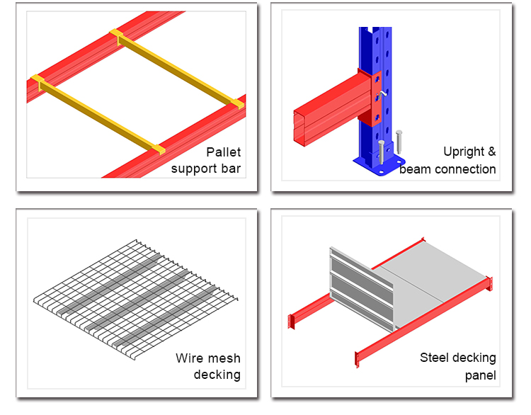 Selective Metal Stacking Shelves Galvanized Automatic Warehouse Storage Mezzanine Cantilever Steel Pallet Rack