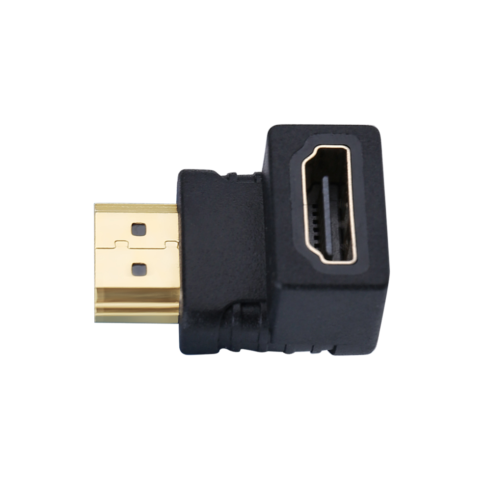 DTECH 4K HDMI Coupler Male to Female Port Right Angle 90 Degree and 270 Degree Right Angle Adapter