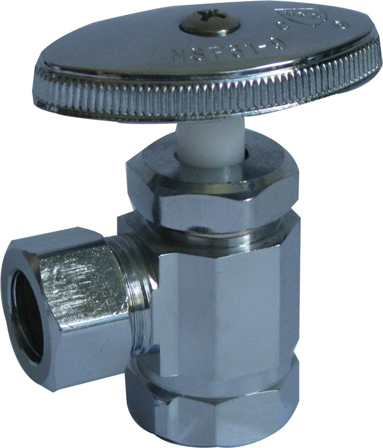 Wholesale 1/2" FIP*1/2" OD brass process compression angle stop valve