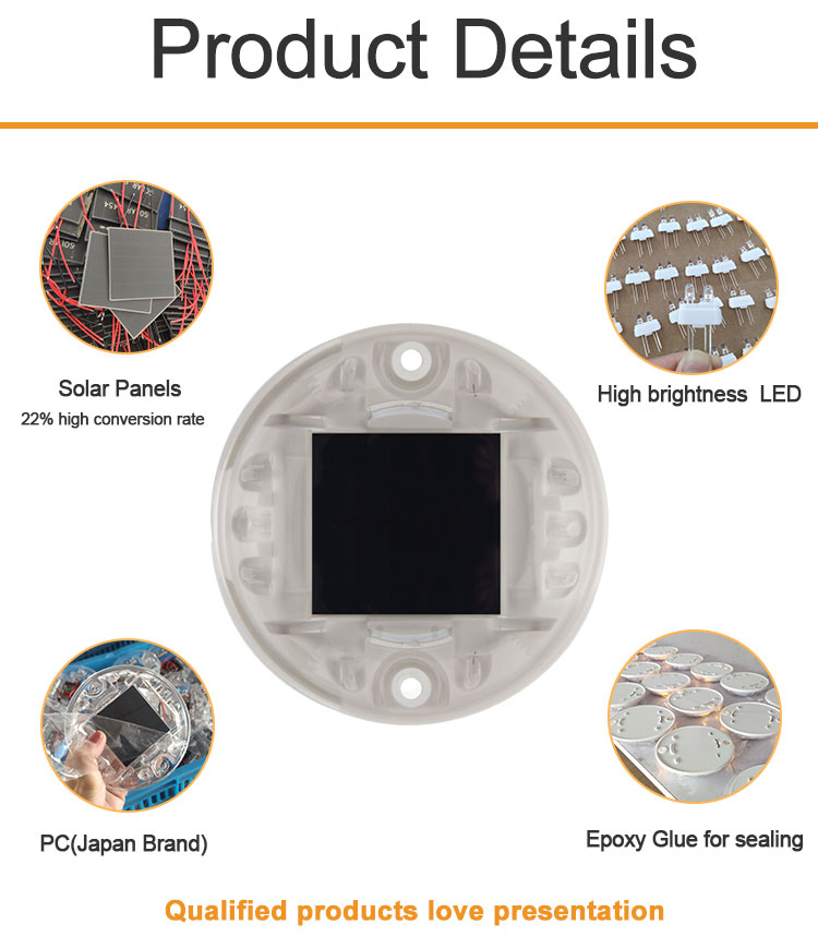 Promotion Rechargeable Roadway Safety Abs Plastic Pathway Light Led Solar Cat Eye Road Stud