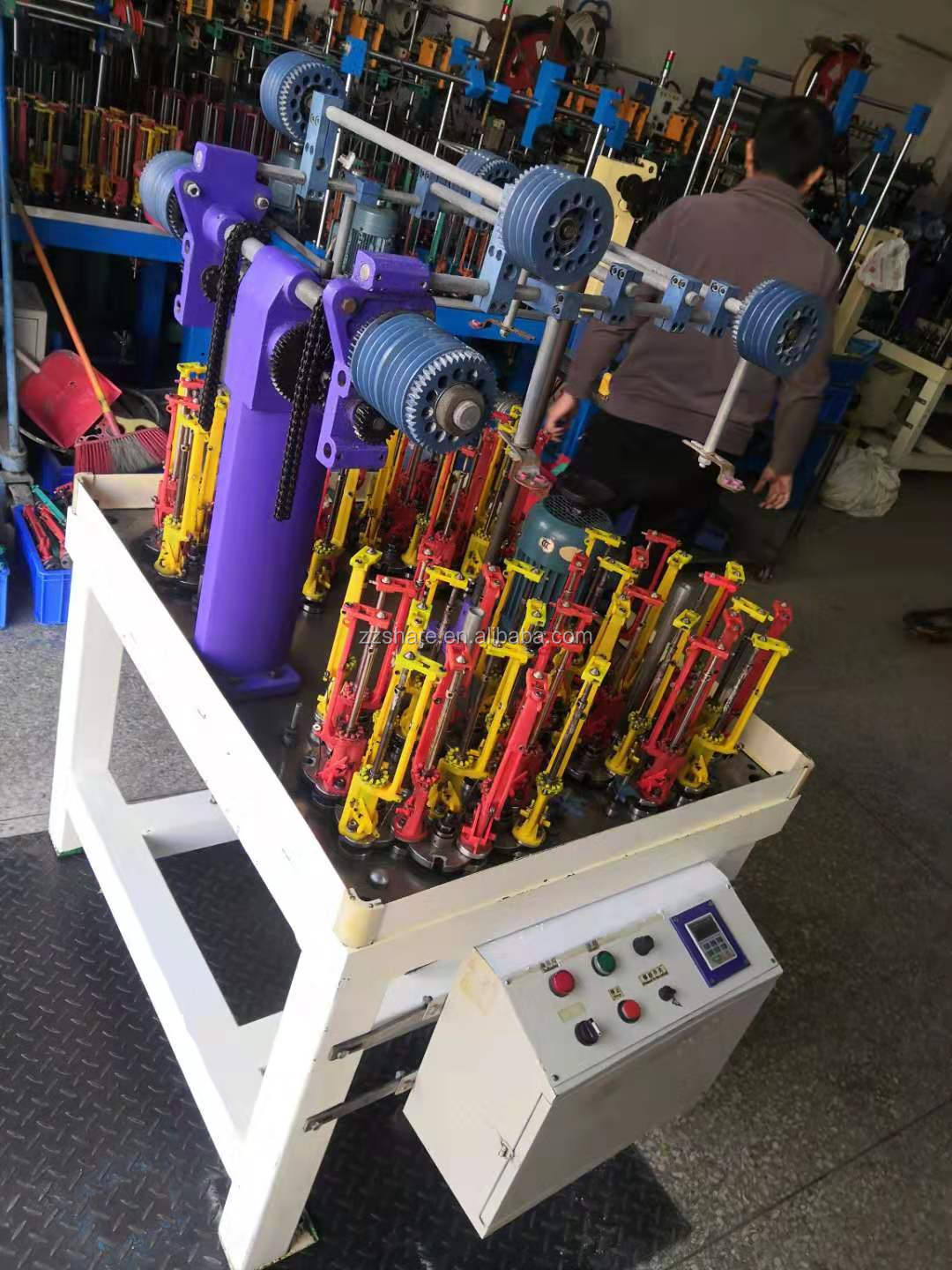 自动4 锭皮绳编织鞋带机 - buy automatic shoelace machine,4