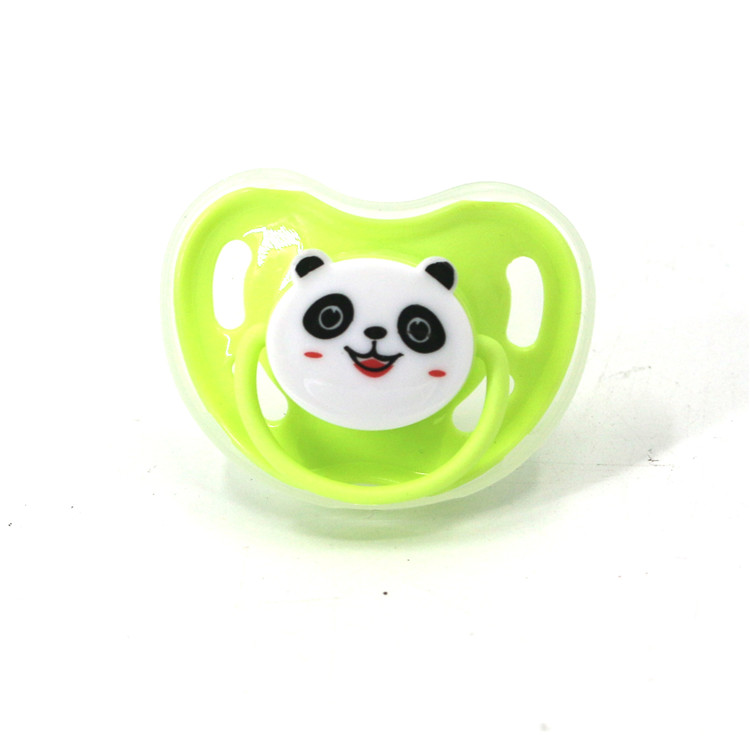 Новый милый стиль легко чистить зеленый ребенок соска