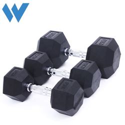 Commercial dumbbell set rubber hex dumbbell fitness equipment buy online
