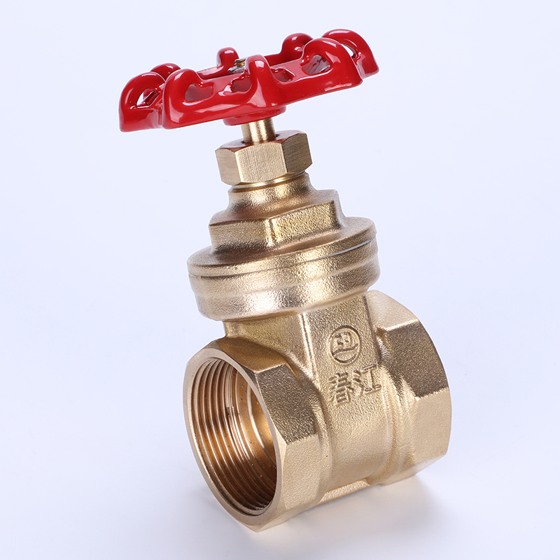 Chinese supplier sells high quality forged brass gate valve with red handle
