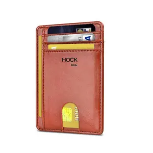 Black RFID Blocking Credit Card Holder Jhua Card Wallet Pop-up Card Protector Aluminum Slim Holder Case Up to 5 Cards