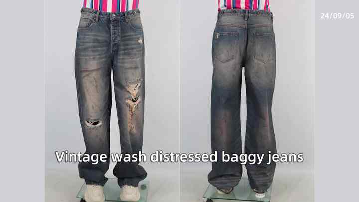 Jeans Uomo Regular Fit Baggy Y2K – Stampa Grafica Moda, Vestibilità Dritta E Comoda, Perfetto Per Look Casual E Sportivo
