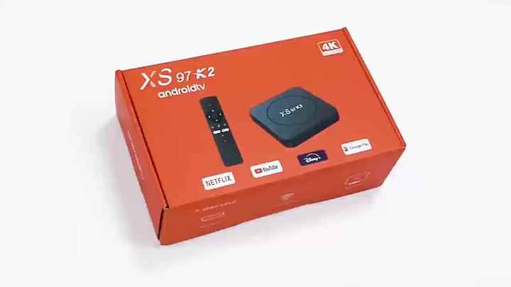 カスタムロゴとファームウェアXs97 K2 Bt Android TV Box