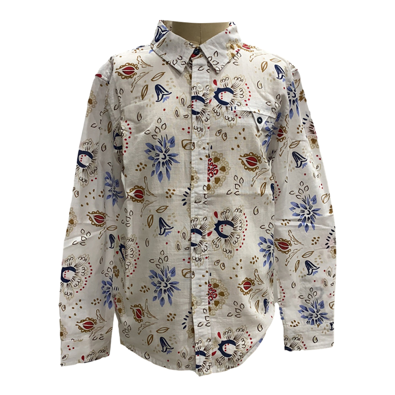 Лидер продаж, дышащая рубашка из вискозы, детская специальная детская блузка с цветочным принтом, свободная длинная рубашка для девочек