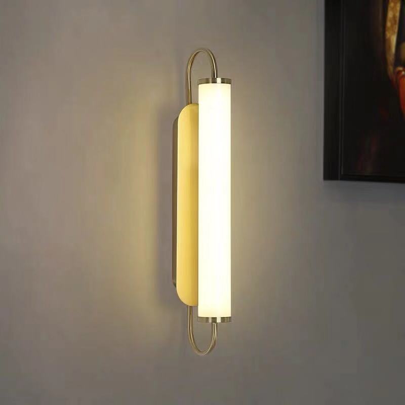 Gold Wall Sconce Modern led Glass Tube Wall Light for Living Room Bedroom Hallway Restaurant