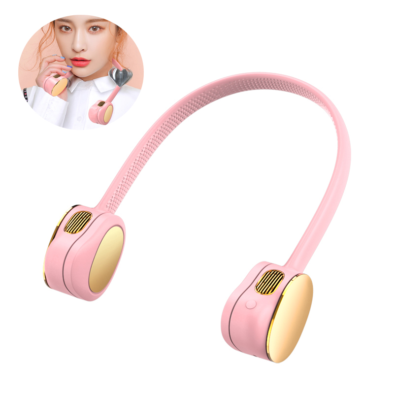 Летний ленивый Электрический шейный вентилятор YTGEE 263 г, переносной вентилятор без листьев с охлаждающей батареей, заряжаемый шейный вентилятор с 3 скоростями