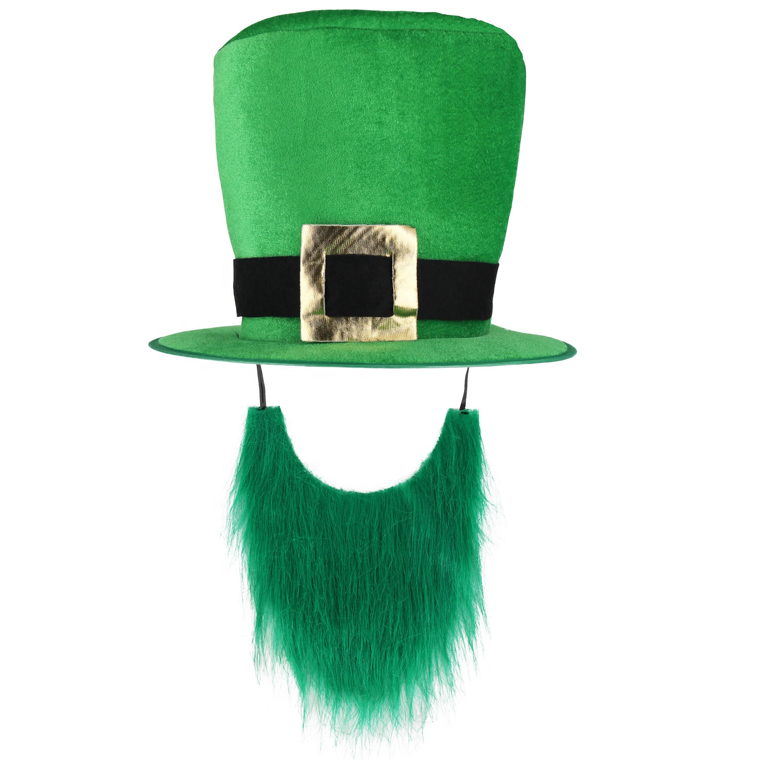 Unisex San Patrizio Cappello da cowboy Verde Bianco Arancione Costume Irlandese Cappello Saint