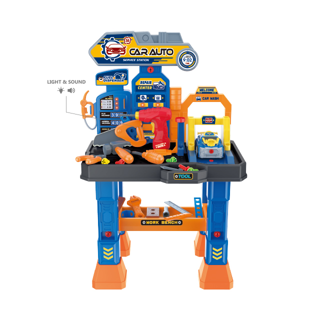 Бохуй верстак игрушки 50 компл-детский набор инструментов с электронным играют развивающие ролевые игры строительные 44,5*17*24 коробки дисплея