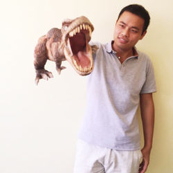 Small animatronic dinosaur hand puppet realistisch baby dinosaurier handpuppen