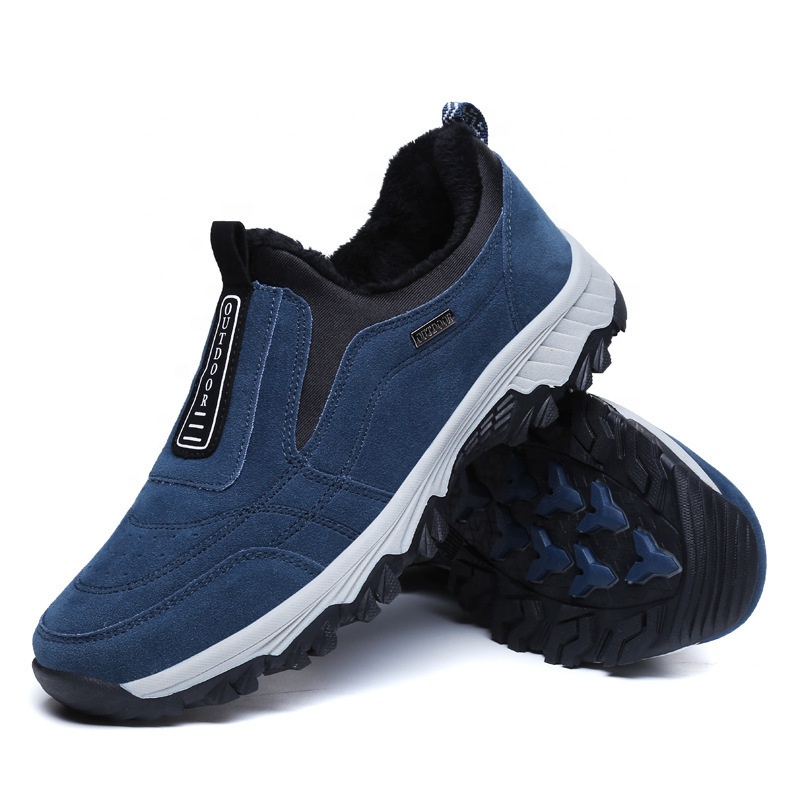 Кроссовки мягкие треккинговые Ботинки Зимняя обувь меховая теплая альпинистская зимняя мужская походная обувь мужские Пешие прогулки