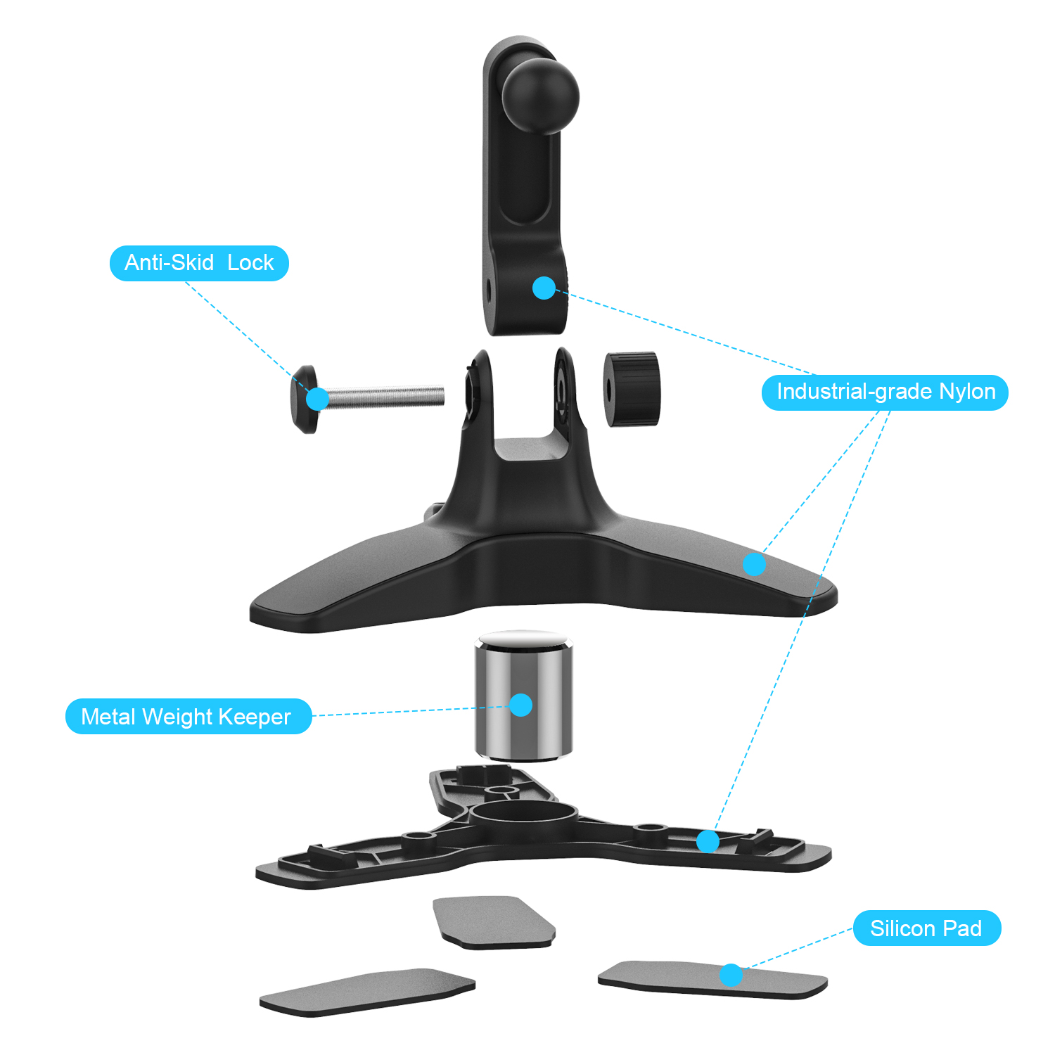 360 Rotating Phone Accessories desktop phone stand Mobile phone holder for table