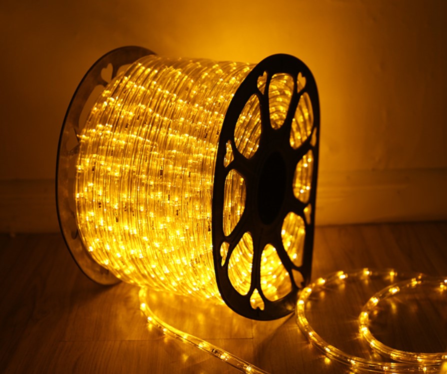 Ac220в Водонепроницаемый украшения Счастливого Рождества белый цвет СВЕТОДИОДНЫЕ веревки свет