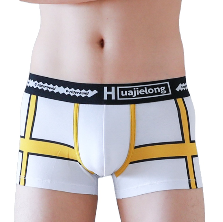 Высококачественные удобные модные боксеры, нижнее белье из хлопка для мужчин
