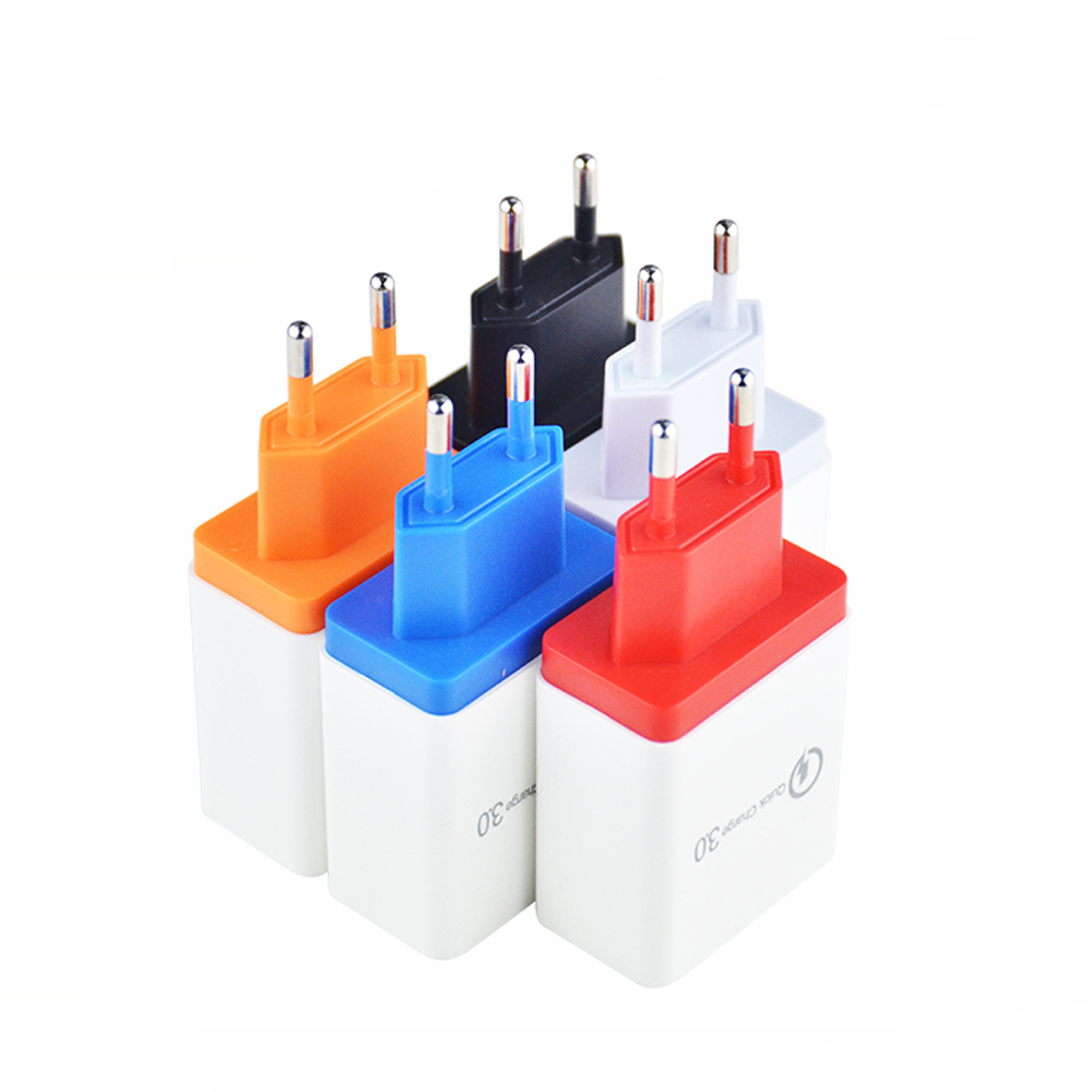 SIPU Черный Красный Синий Красный настенное зарядное устройство Универсальная настенная розетка 4 порта USB зарядные устройства QC 3,0 быстрый мобильный телефон путешествия