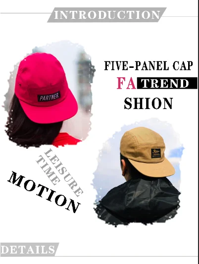 Haixing Headwear Small Order Mens 5 Panel Cap Hat Snapback Cap 5-panel Hat 100% Cotton Printed Unisex Striped COMMON Adults