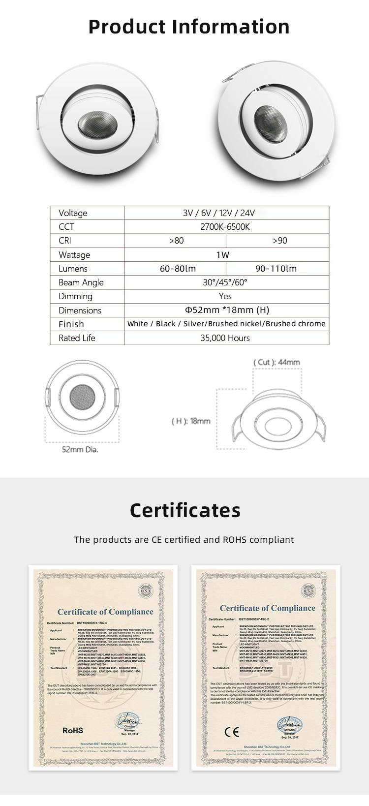 Wholesaler Australia Standard Downlight 12v Led Surface Mount Led Kitchen Cabinet Lights Cabinet Led Light