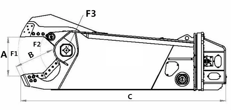 hydraulic demolition scrap shear Metal Scrap steel hydraulic eagle shears for excavator