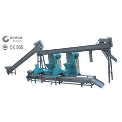 2 ton per hour screw biomass wood briquette extruder machine complete charcoal briquette production line