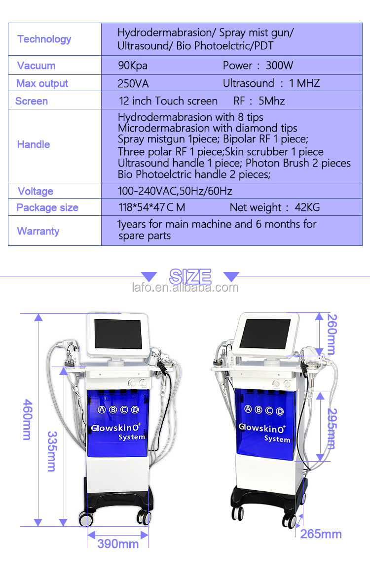 HOTTEST 11 in 1 multifunction microdermabrasion professional hydro dermabrasion / microdermabrasion machine
