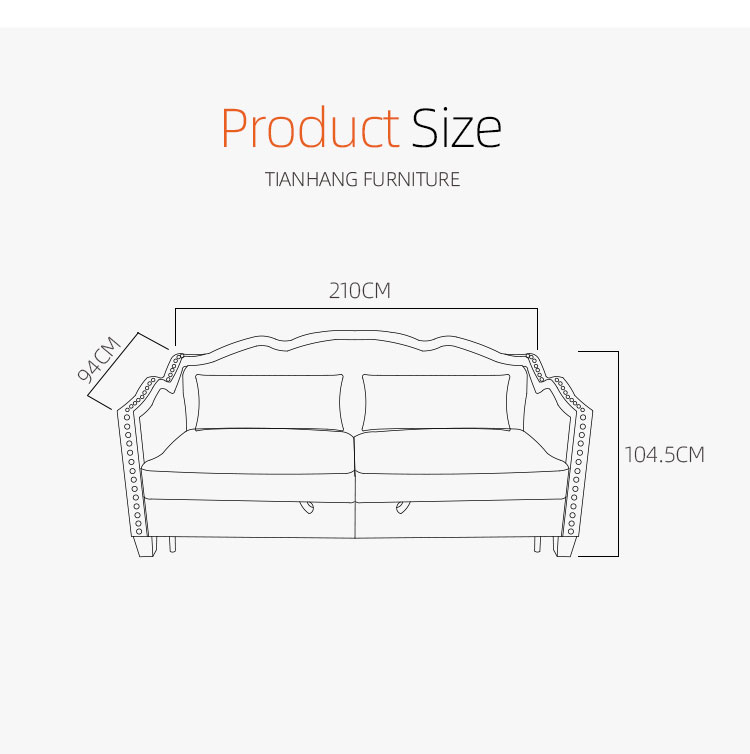 3 seater sofa bed for living room fabric sleeper sofa modern design with hign quality