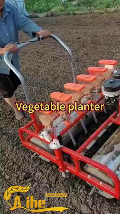 Agricultural Garden Seed Drill Manual Precision Vegetable Seeder Planter  for Farm Home Use Automatic Walking