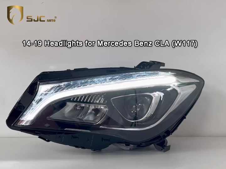 SJC自動車アクセサリーメルセデスベンツCLA W117ハイエンドフルLEDデイ