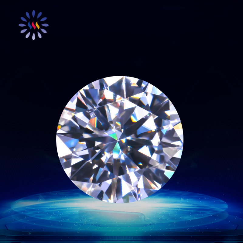 Gra Certificate C&C Cutting White D Color Vvs Moissanite Round Loose  Moissanite Diamond Price per Carat