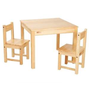 pine childrens table and chairs