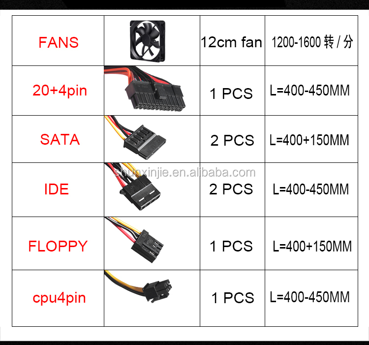good quality atx power supply pc and switch power supply and computer switch 600w power supply