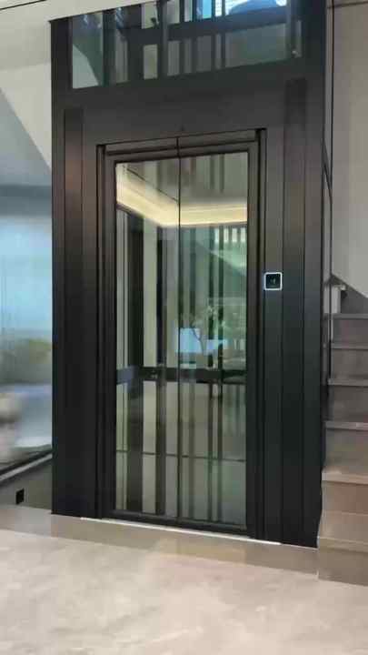 Apartment Elevators With Advanced Energy Efficiency Reference: Energy Efficient Quiet Panoramic Lift Elevator For Home Villa Modern