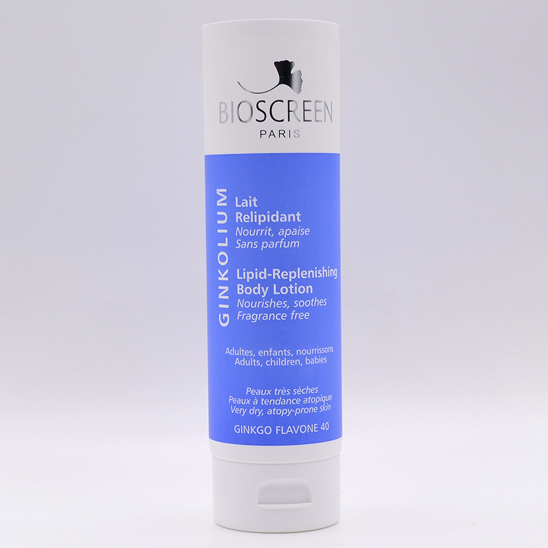 big diameter 200ml lipid-replenishing body lotion cream matt finish cosmetics plastic packaging tube with flip cap