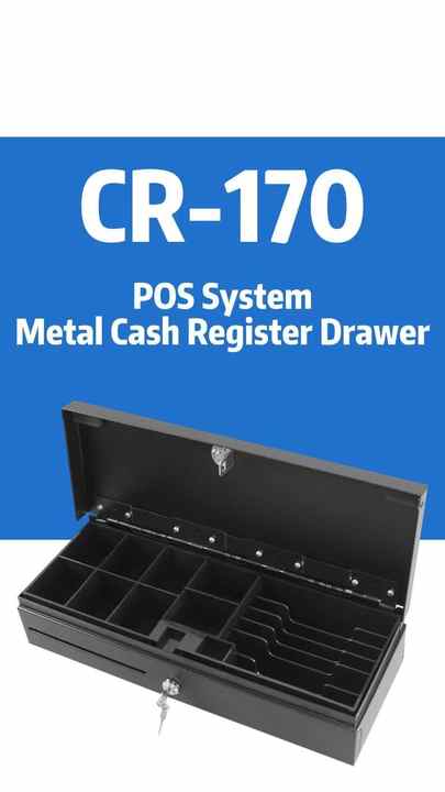 Generic Caisse à Monnaie RJ11 Avec Serrure à Clé 3 Positions - Tiroir à Billets Automatique - Tiroir à Billets Pour 5 Billets, 5 Plateaux Pour Pièces De Monnaie - Pour Les