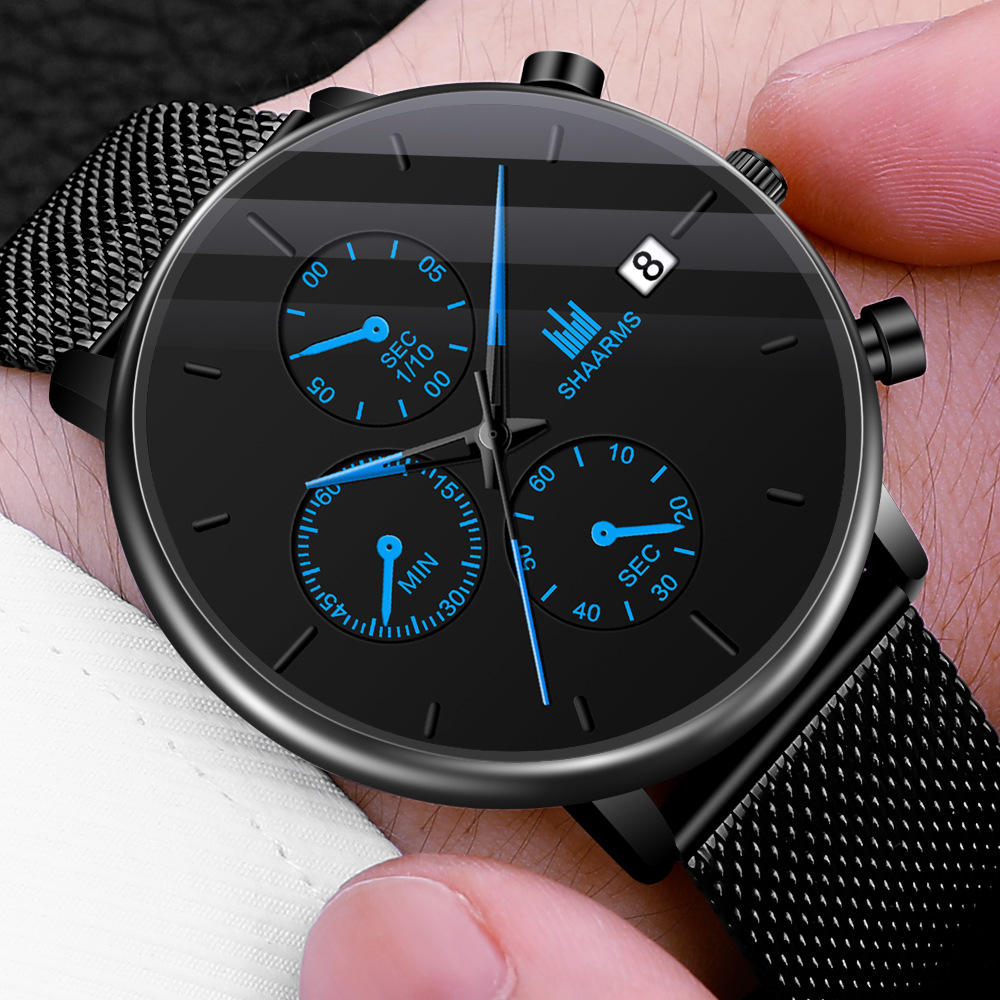 SHAARMS 6123 Watch Luxury Waterproof Men's Wristwatch